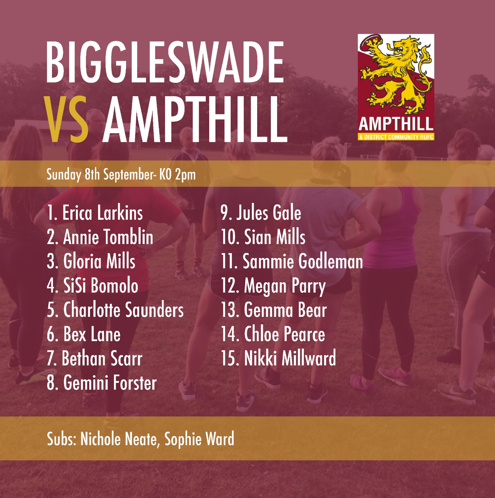 Ampthill Ladies – 1st Fixture